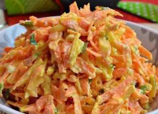 Σαλάτα με καρότα, τυρί και αυγά και σως