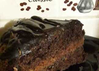 Παντεσπάνι σοκολάτας με κρέμα πορτοκάλι