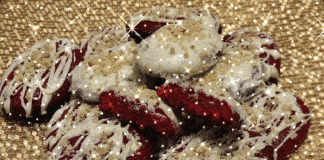 Red Velvet Μελομακάρονα