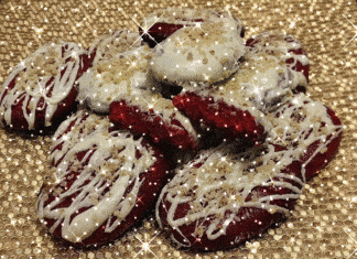 Red Velvet Μελομακάρονα