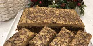 Κέικ με κρέμα στιγμιαίου καφέ