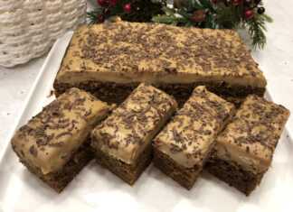 Κέικ με κρέμα στιγμιαίου καφέ