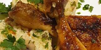 Κοτόπουλο με ρύζι στο φούρνο