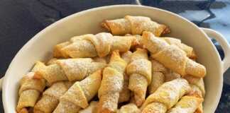 Κρουασανάκια βουτυράτα με μαρμελάδα