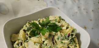 Πατατοσαλάτα με dressing γιαουρτιού μαγιονέζας