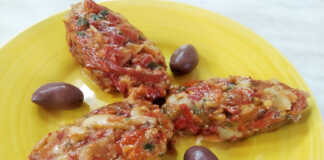 «Τηγανητή» σαλάτα με ψητές πιπεριές και φασόλια