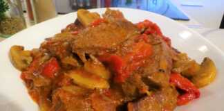 Χοιρινό συκώτι εξοχικού τύπου