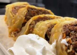 Λαχανοντολμάς σε φόρμα του κέικ