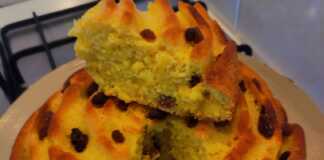 Κέικ πορτοκαλιού και σουλτανίνα σταφίδα