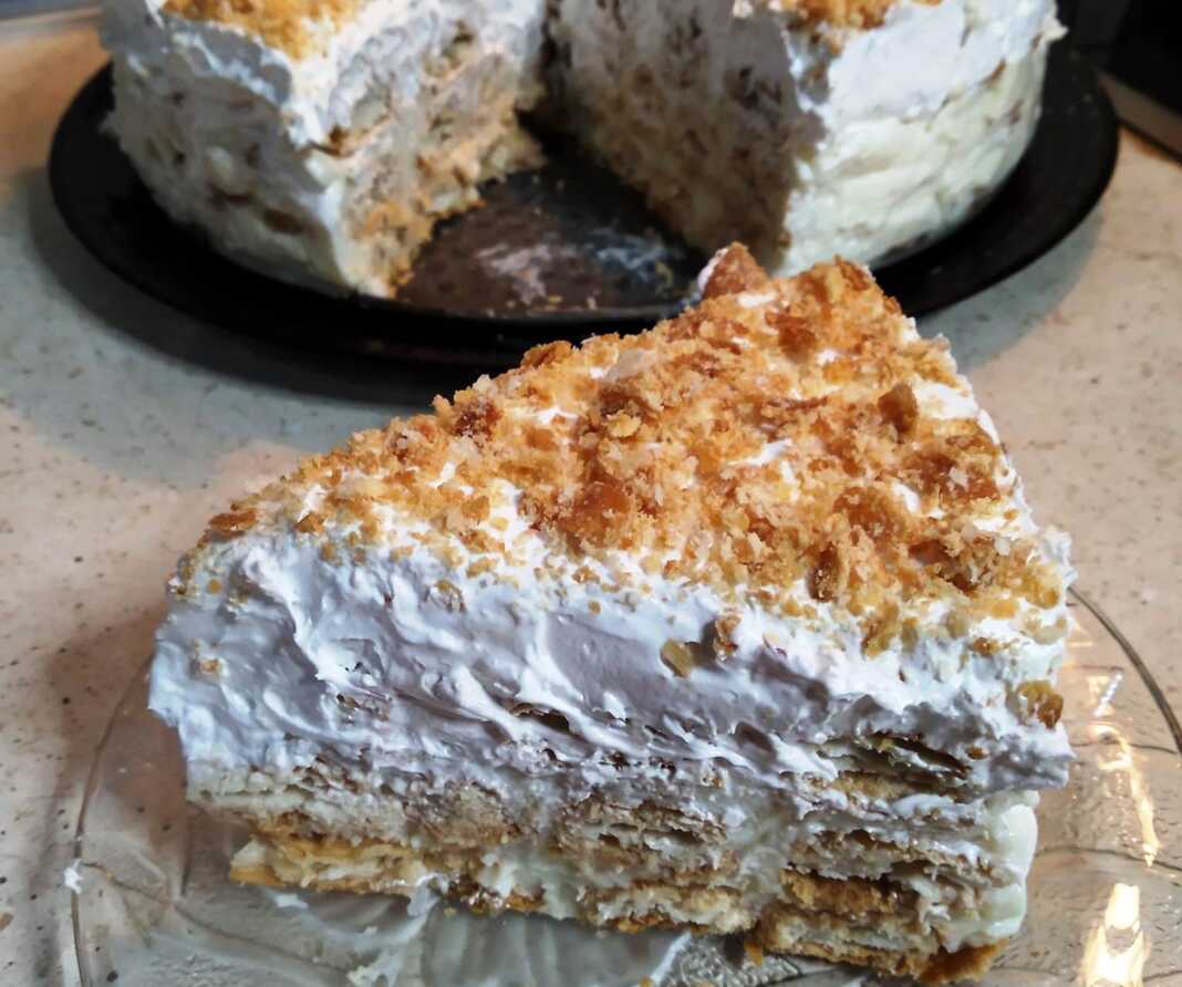 Τούρτα Μιλφέιγ σκέτος αφρός