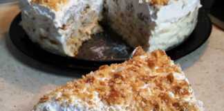 Τούρτα Μιλφέιγ σκέτος αφρός