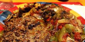 Burger με σάλτσα λαχανικών