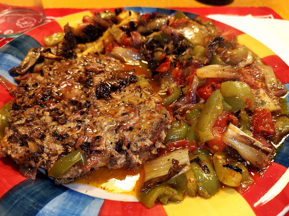 dav Burger με σάλτσα λαχανικών