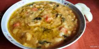 Φασολάδα με φασόλια Καστοριάς