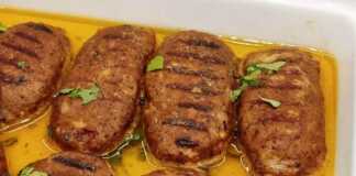 Κεμπαπ Κοτόπουλο με σάλτσα λεμονιού Κεμπαπ Κοτόπουλο με σάλτσα λεμονιού