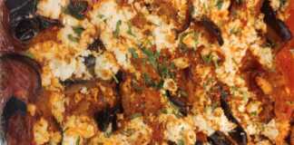 Λαδερές Μελιτζάνες φούρνου με φέτα