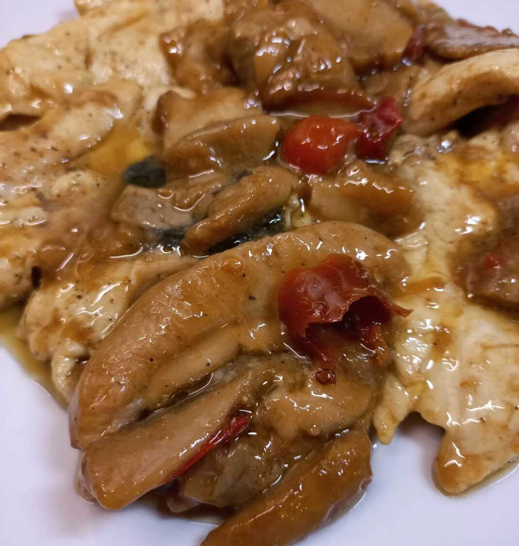 Κοτόπουλου με σάλτσα μανιταριών