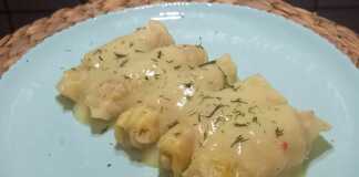 Λαχανοντολμάδες με σάλτσα 