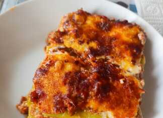 Λαζάνια ραγού με κιμά, μπεσαμέλ και πολλή τριμμένη παρμεζάνα