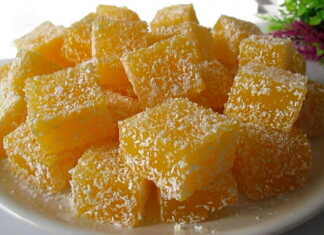 Φυσικό λουκούμι πορτοκάλι 