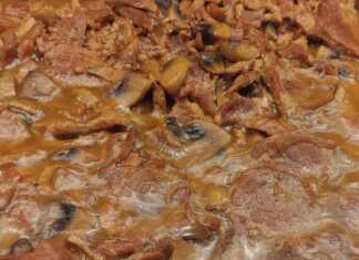 Χοιρινό με σάλτσα μανιτάρια στο φούρνο