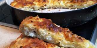 τυρόπιτα με σπιτικό φύλλο