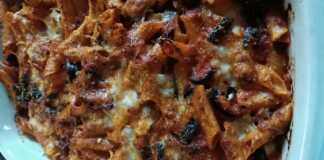 Ζυμαρικά φούρνου και μελιτζάνες