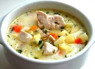 Κοτόσουπα με τυρί