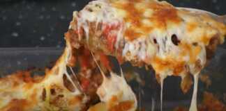 Au gratin μελιτζάνας με κιμά και ντομάτα