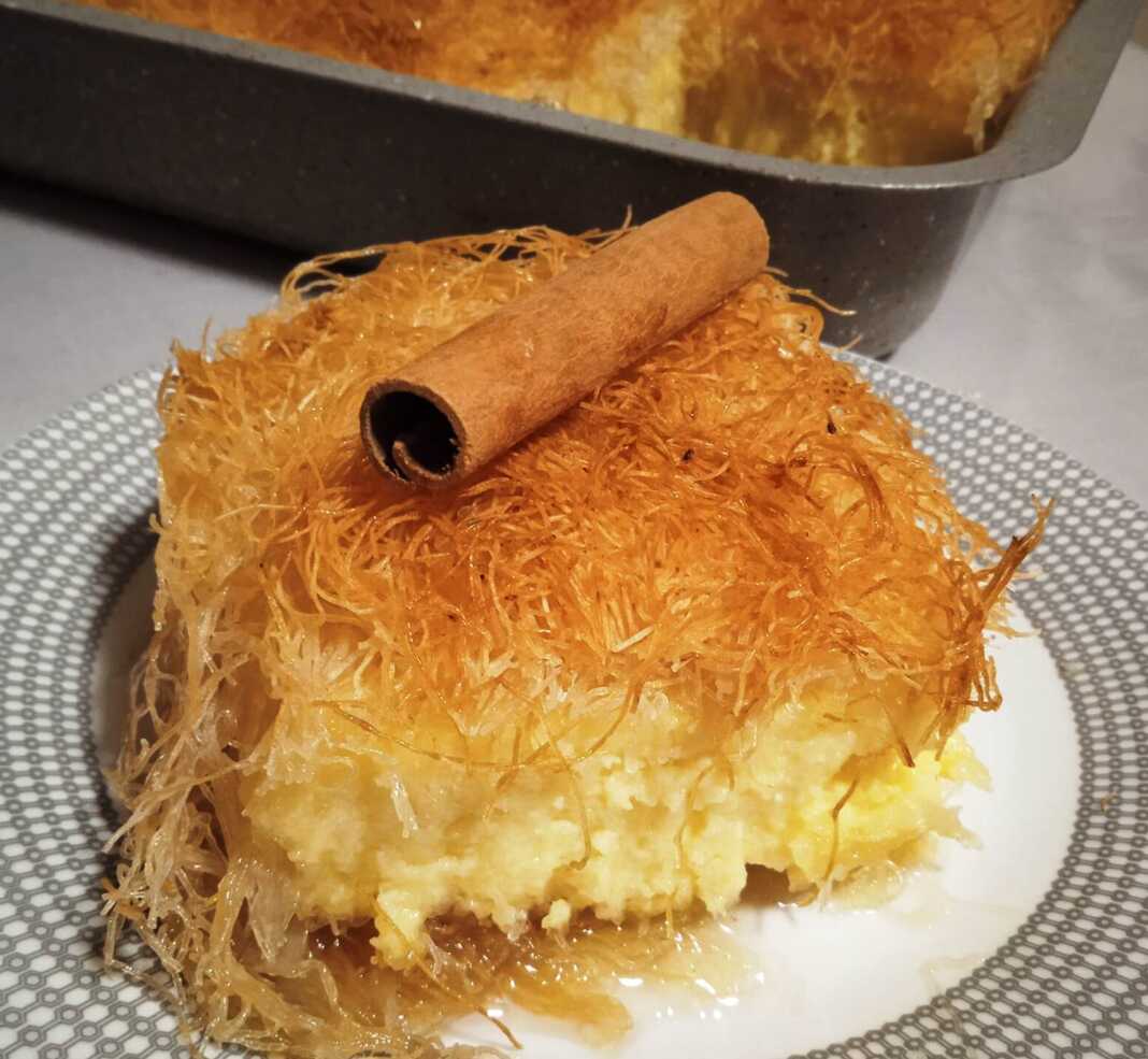 Γαλακτομπούρεκο με φύλλο κανταΐφι