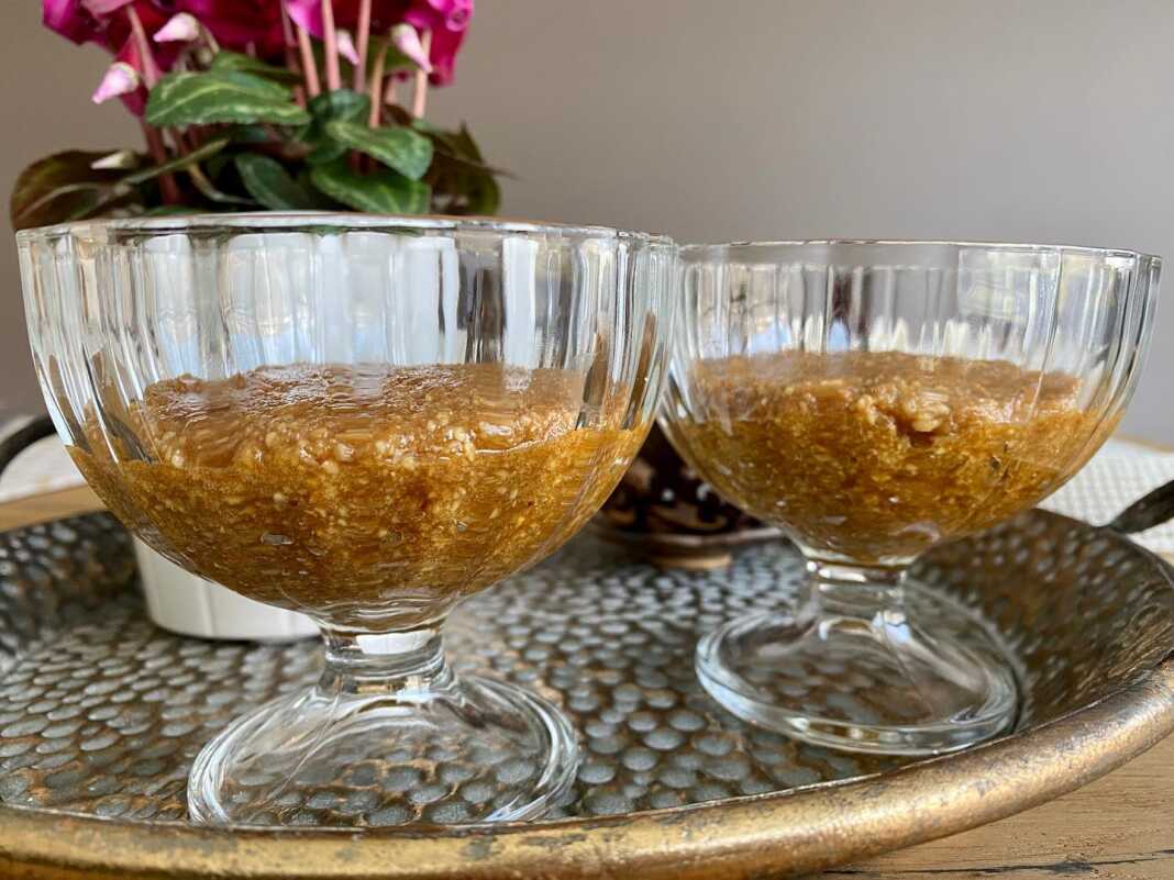 Χαλβάς αμυγδάλου με μέλι