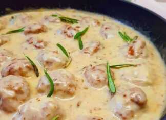 Κεφτεδάκια σε κρεμώδη σάλτσα