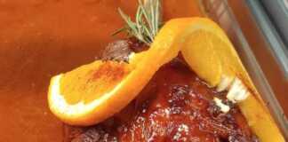 Κότσι σε σάλτα πορτοκαλιο με μέλι