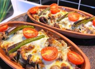 Νόστιμο πιάτο με κρέας και μανιτάρια