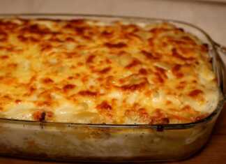 ζυμαρικά ογκρατέν με κιμά και μπεσαμέλ