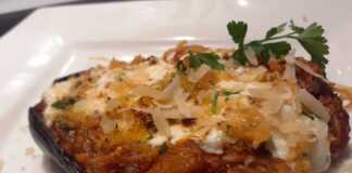 Γεμιστές Μελιτζάνες με ζυμαρικά