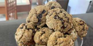 Μπισκότα βρώμης με μπανάνα