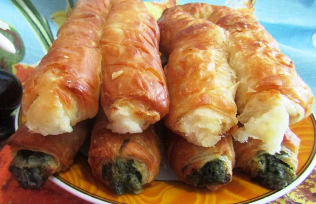Μπουρέκια με τυρί ή σπανάκι Νηστίσιμα