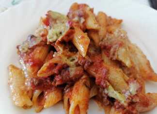 Πένες ραγού με πέστο και τυριά