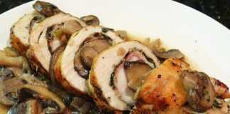 Ρολό κρέατος με μανιτάρια
