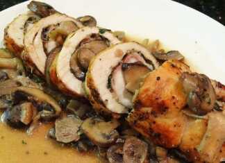 Ρολό κρέατος με μανιτάρια
