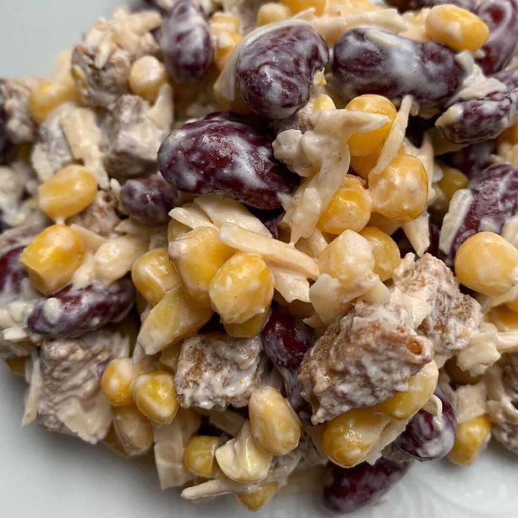 Σαλάτα με φασόλια και καλαμπόκι