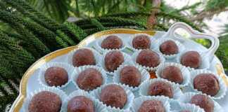 Tρούφες μαύρης σοκολάτας με πορτοκάλι