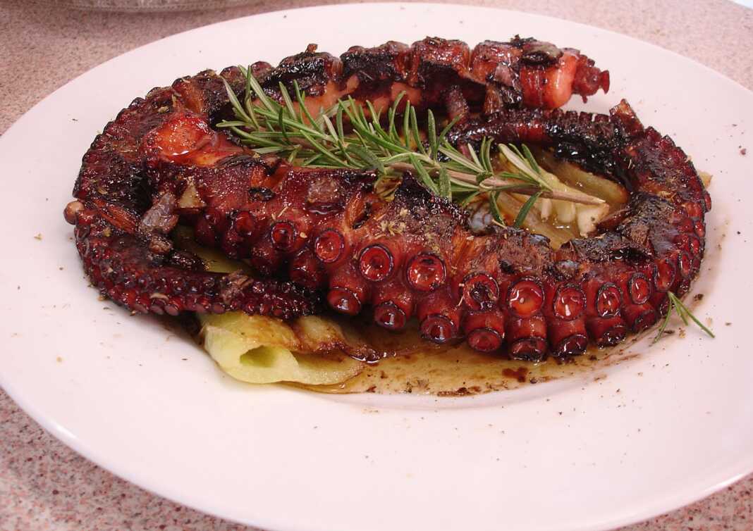 Χταπόδι μπεκρής μεζές