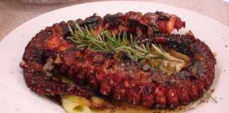 Χταπόδι μπεκρής μεζές