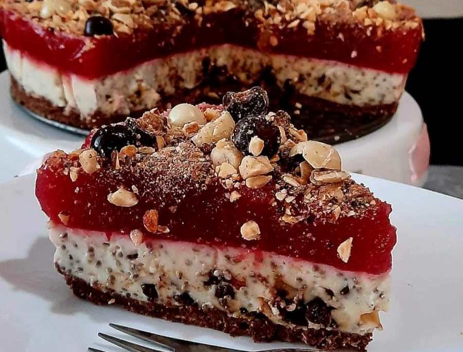 cheecakeFraoules Cheesecake με γιαούρτι και φράουλα