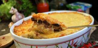 Πατάτα με κιμά και μανιτάρια στο φούρνο