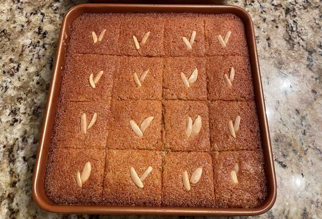 libanezikoRavani Σιροπιαστό γλυκό Λιβάνου (μπασπούσα)