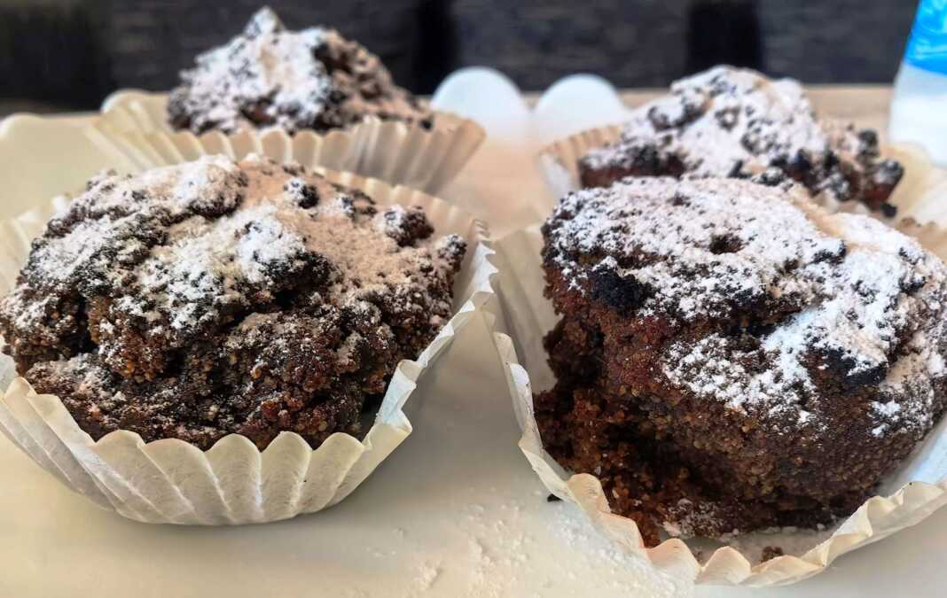 Muffins από χαρουπάλευρο χωρίς γλουτένη