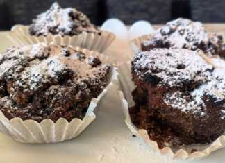 Muffins από χαρουπάλευρο χωρίς γλουτένη